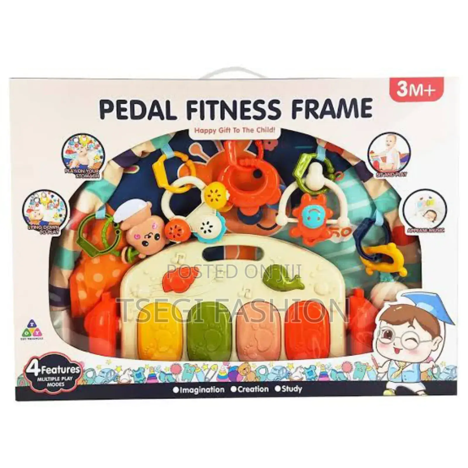 Baby Piano Pedal Fitness/የህፃናት መጫወቻ