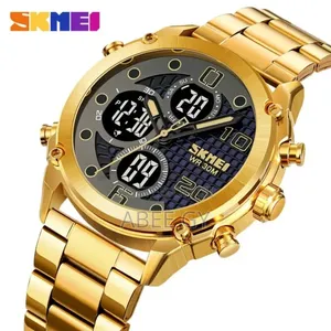Photo - Skemi Fashion Luxury Stainless Steel Band Digital Watches