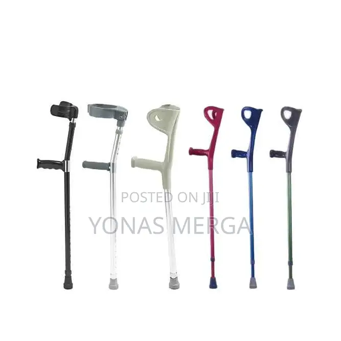 Elbow Crutch With Open-Type Plastic Support for the Forearm