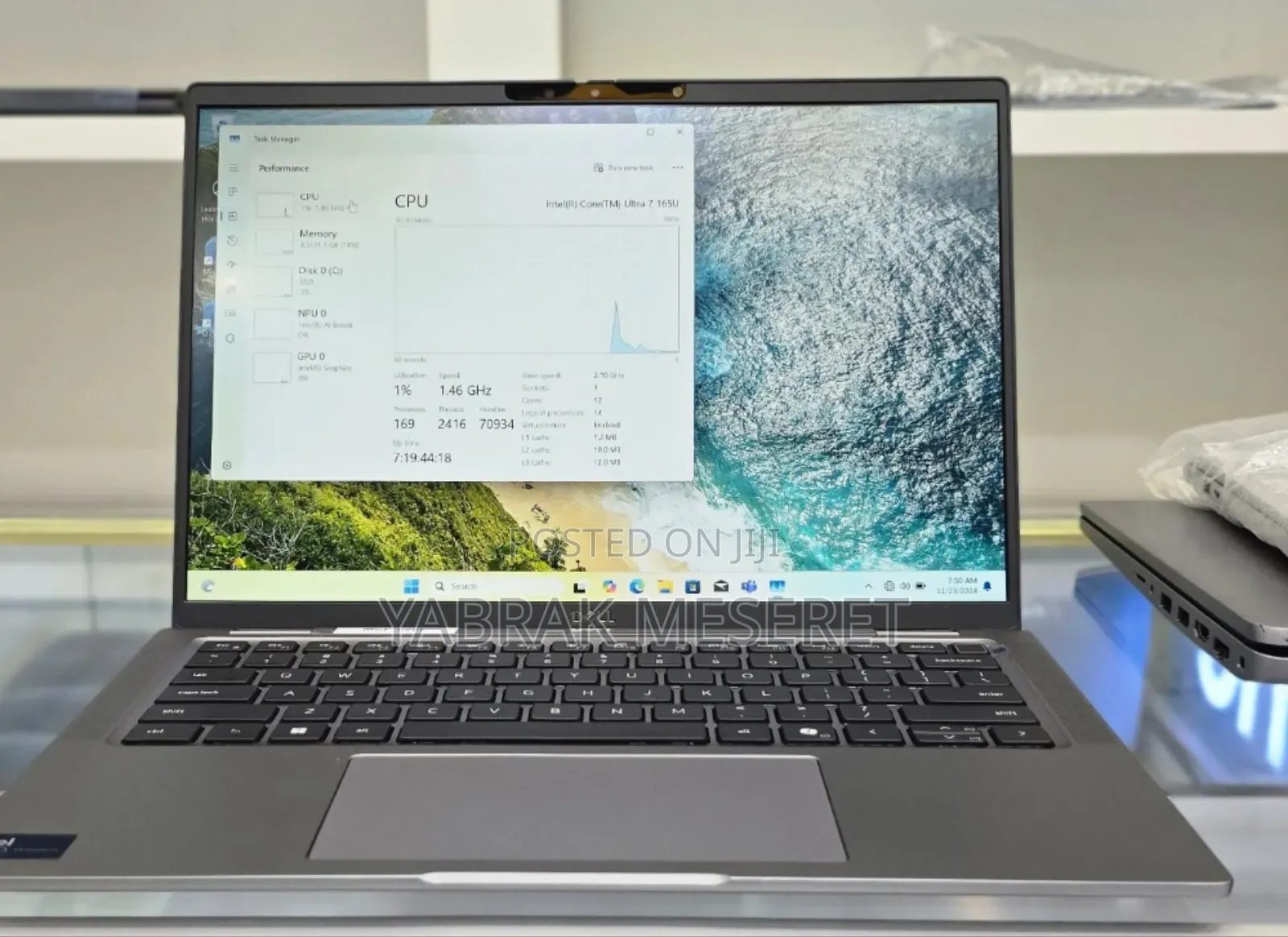 New Laptop Dell 16GB Intel Core Ultra 7 SSD 512GB