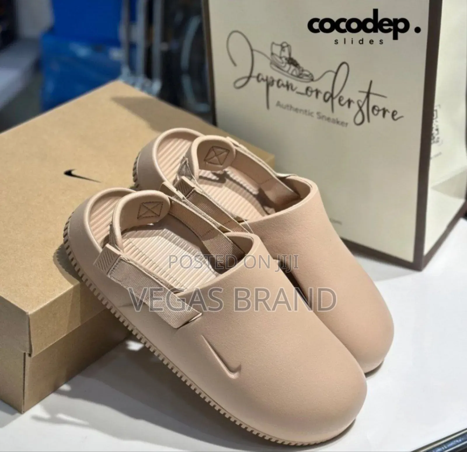 Nike Calm Mule Sandal Triple Grey Master Quality Shoes