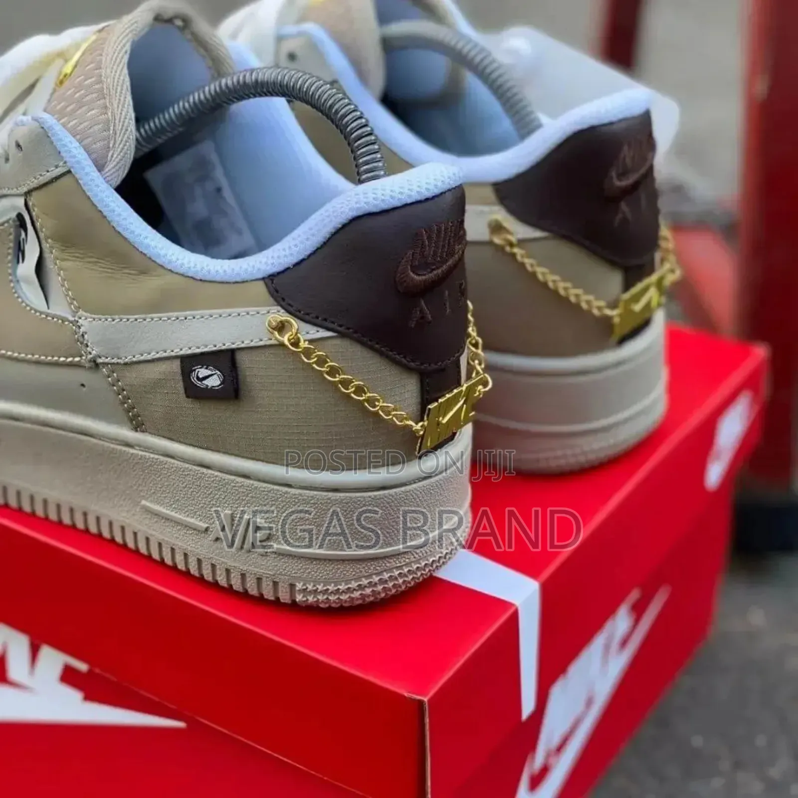 Nike Air Force 1 Low Tan Bling Master Quality Shoes