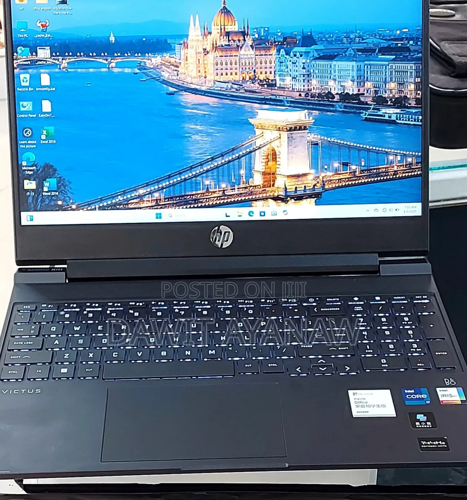 New Laptop HP Victus 16 16GB Intel Core I7 SSD 512GB