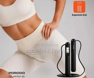 Photo - Porodo Smart Sport Skipping Rope(ስፖርት መስሪያ ገመድ)