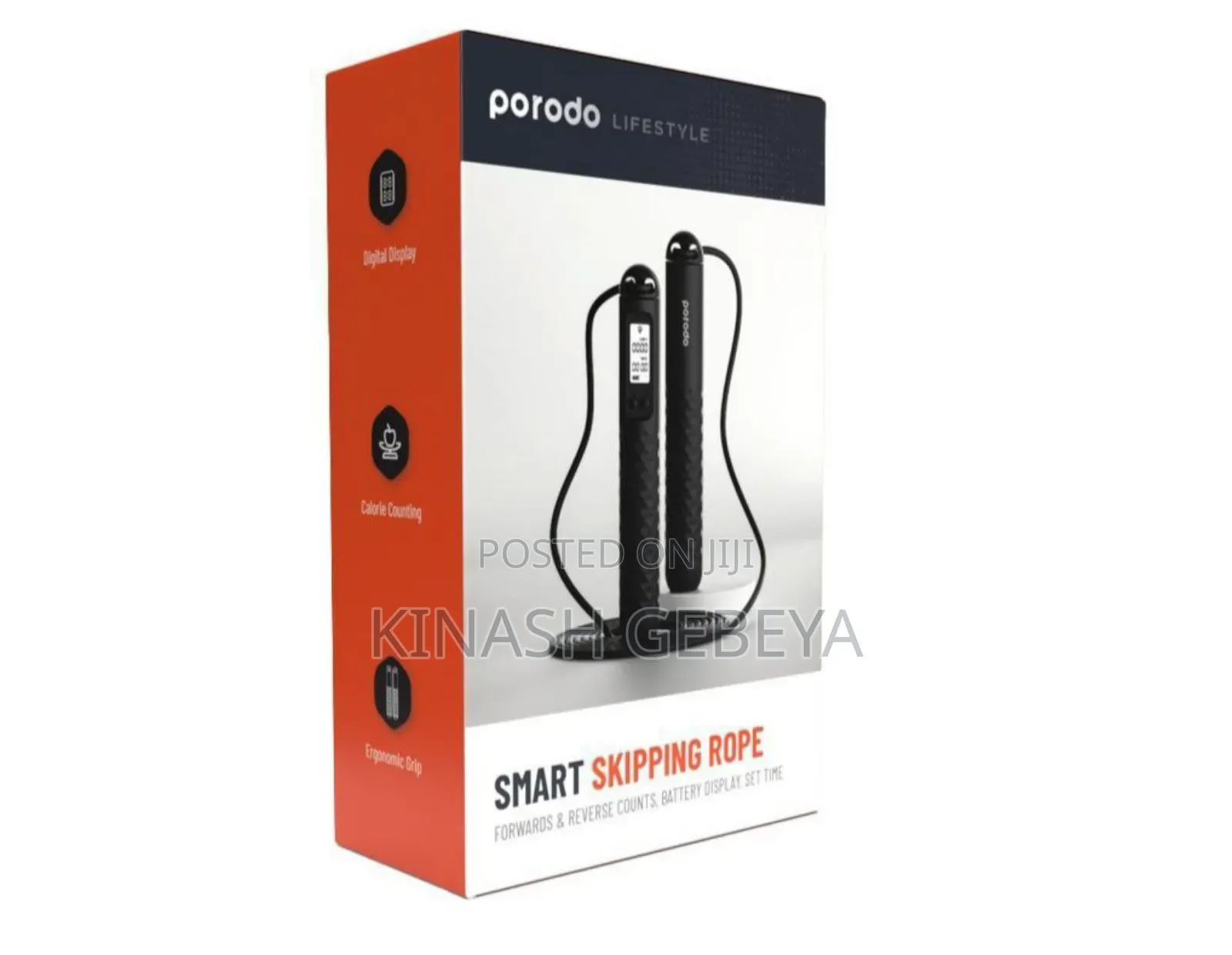 Porodo Smart Sport Skipping Rope(ስፖርት መስሪያ ገመድ)