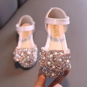 Girls Pearl Decor Princess Sandals