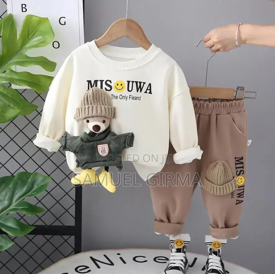 Mk- 0186 Unisex Cartoon Doll Fleece 2 Piece