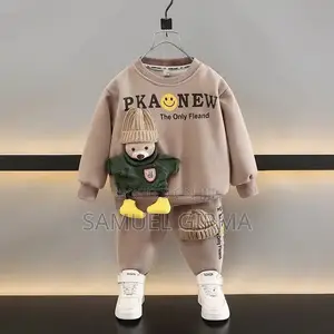 Mk- 0186 Unisex Cartoon Doll Fleece 2 Piece