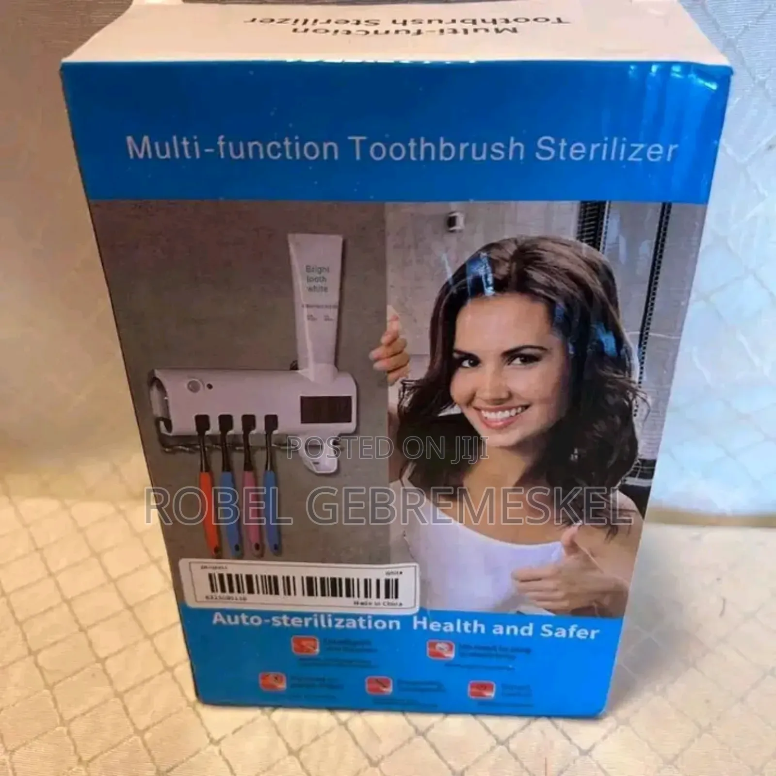Multi Functional Toothbrush Sterilizer Dispenser