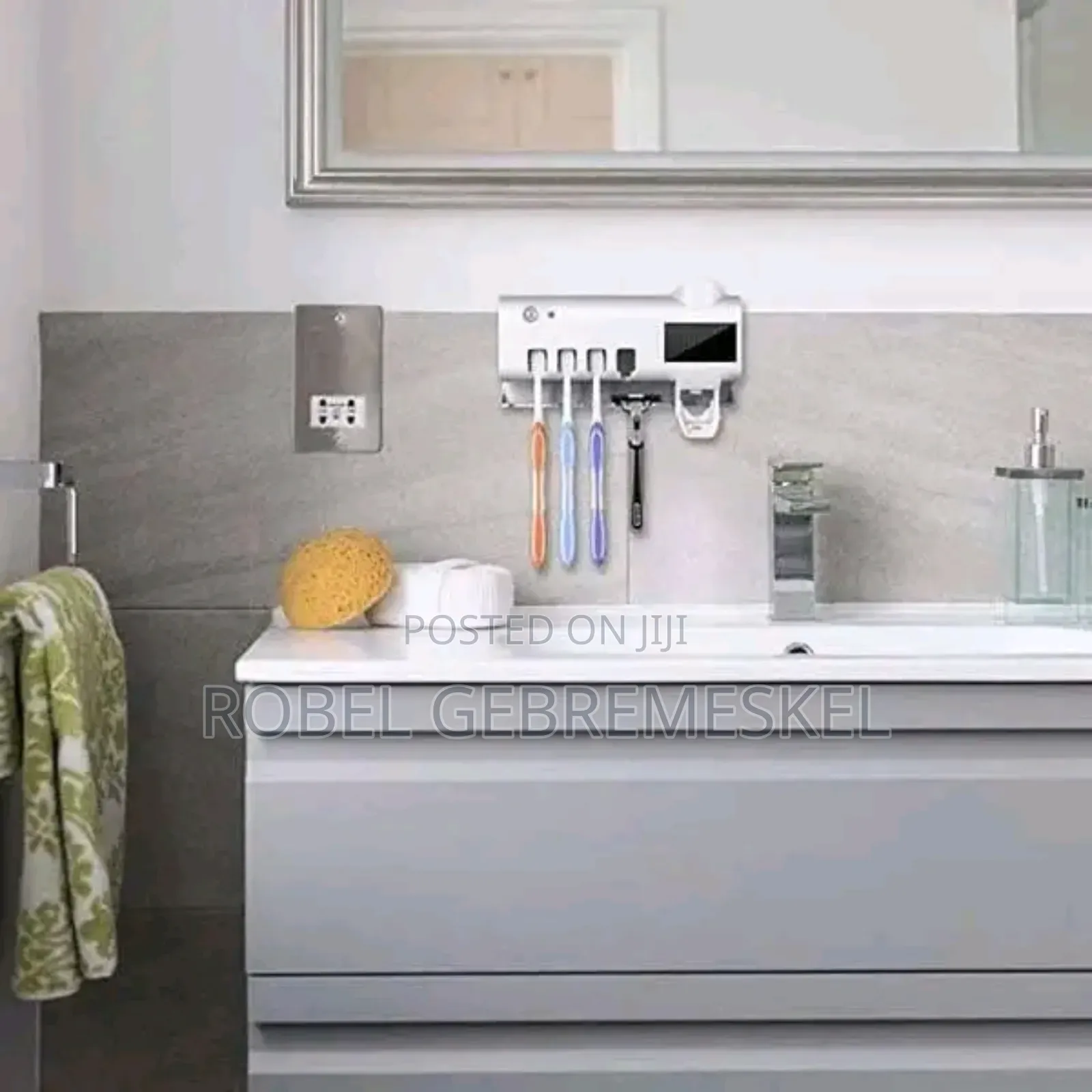 Multi Functional Toothbrush Sterilizer Dispenser
