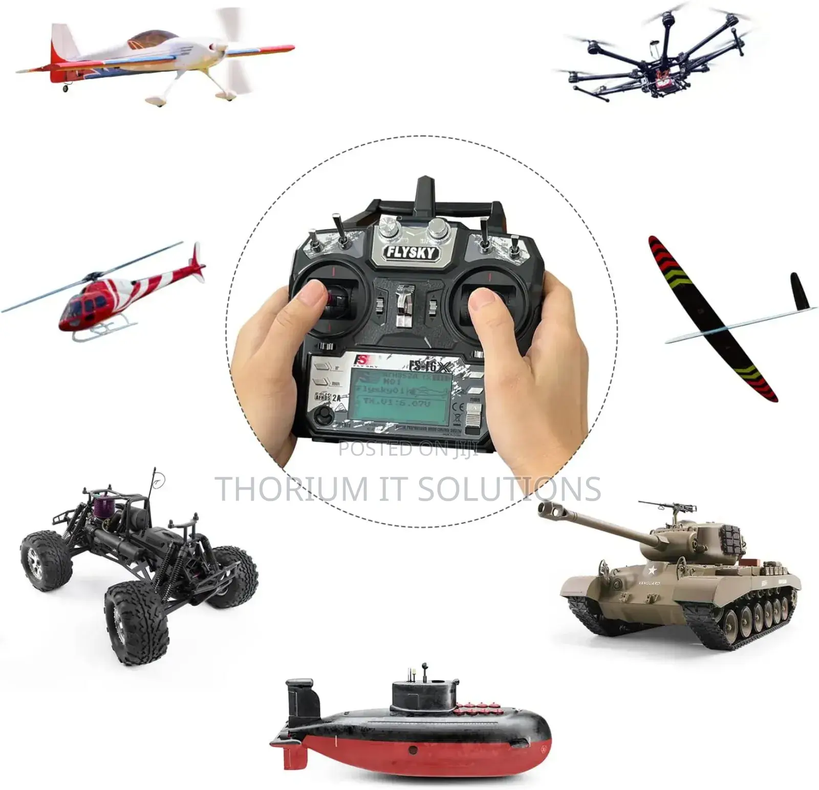 Fs-I6x 10 Ch Transmitter With Fs-Ia6b Receiver