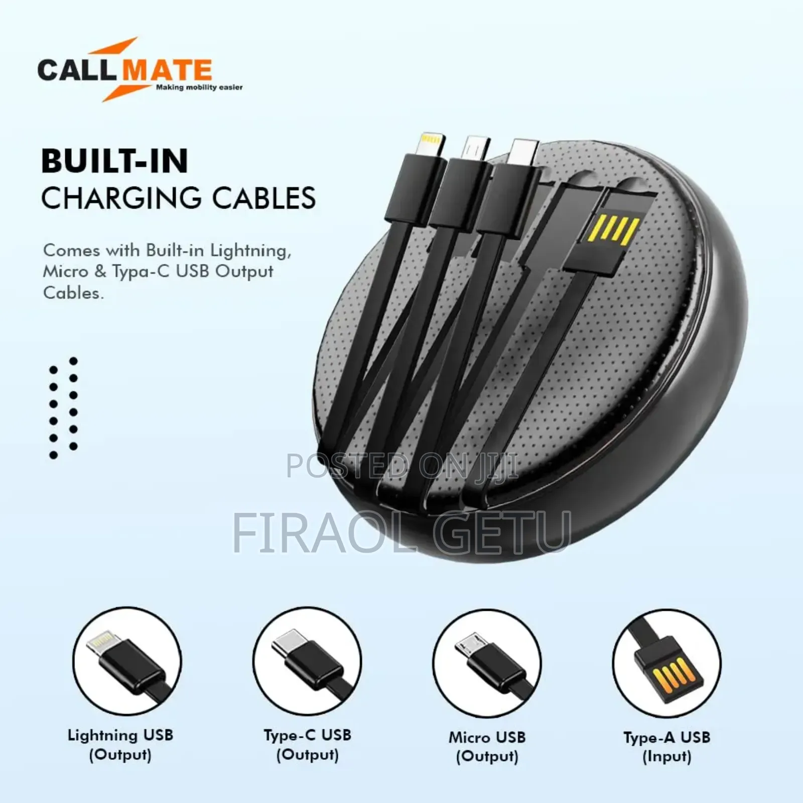 Callmate Mini Round Power Bank