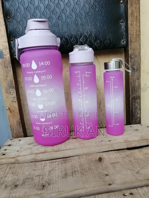 Plactic Water Bottles, 3piece