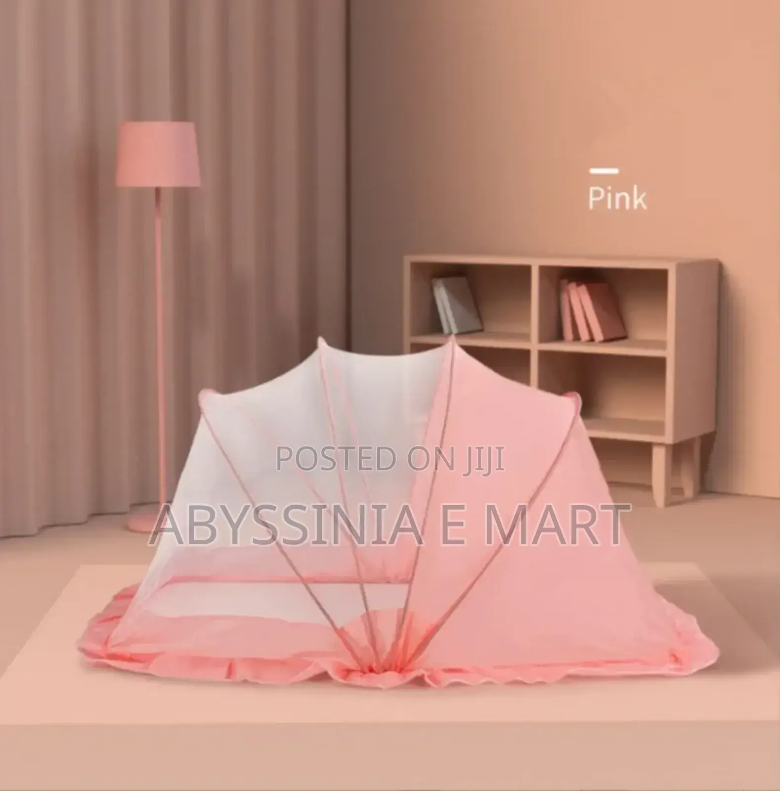 በቀላሉ ይዞ ለመንቀሳቀስ አመቺ Portable Foldable Mosquito Net for Kids