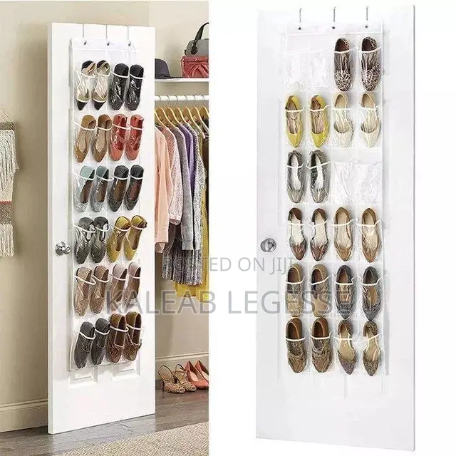  24 Pocket Over the Door Shoe Organizer