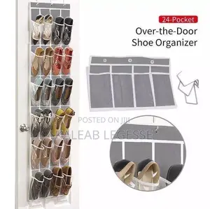  24 Pocket Over the Door Shoe Organizer