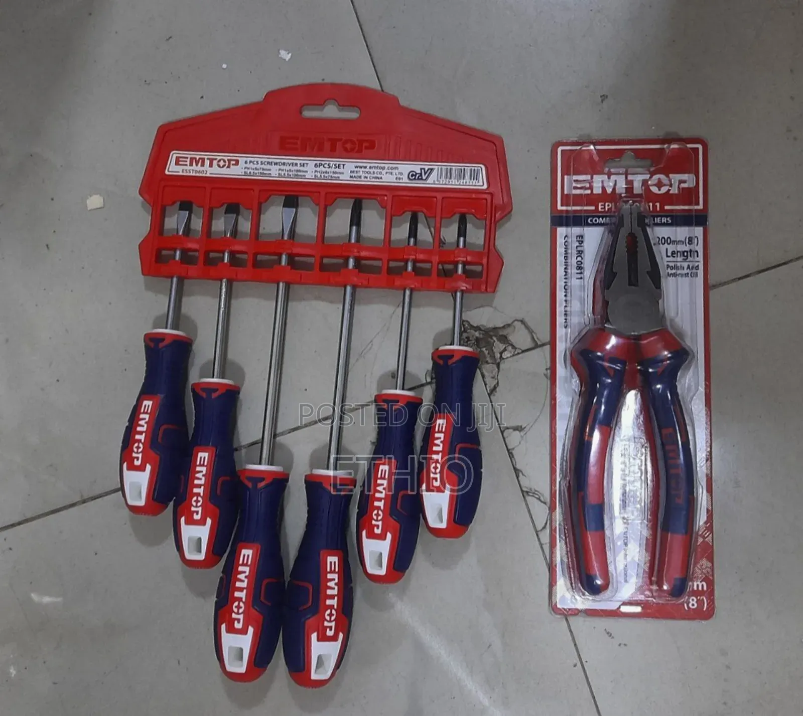 Screw Driver and Combination Pliers