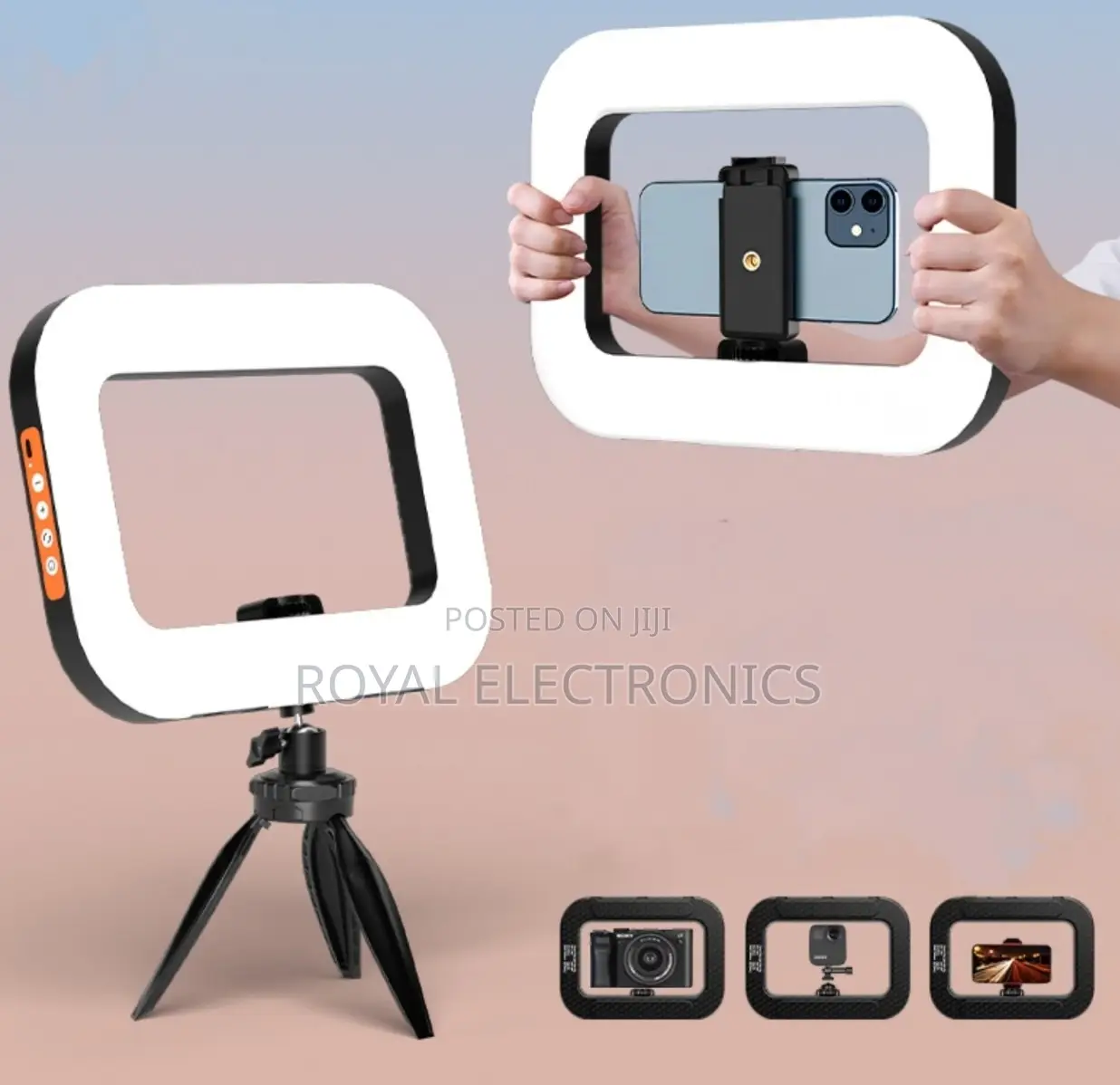 Professional ለካሜራም ለስልክም የሚሆን Ringlight የራሱ 2meter Stand ያለው