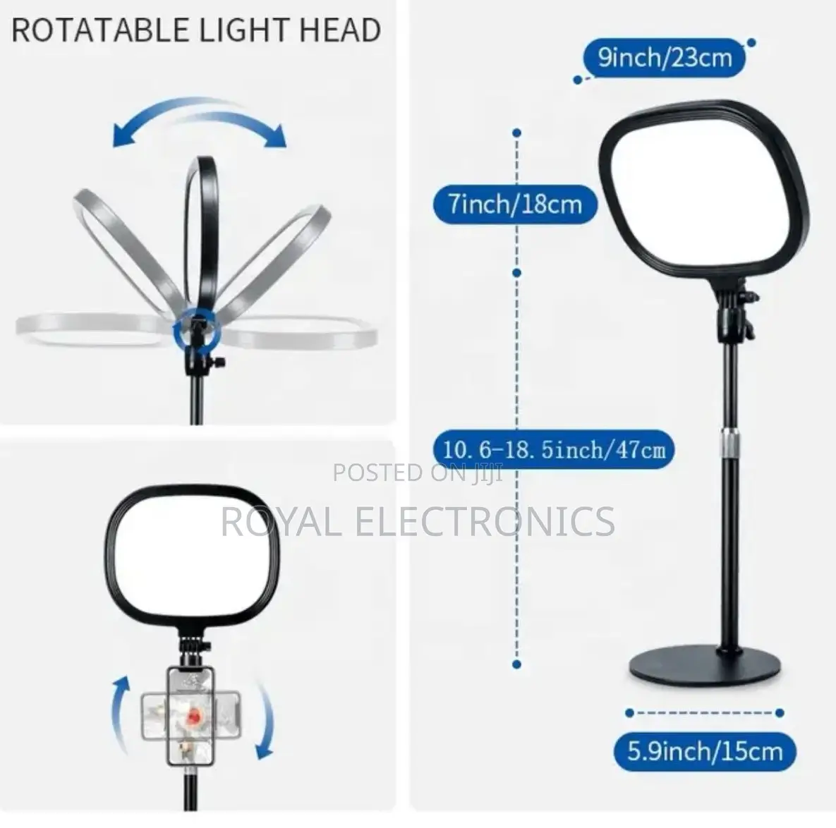 ለተለያየ አገልግሎት መዋል የሚቺል Fill Light (5 Color With Stand)