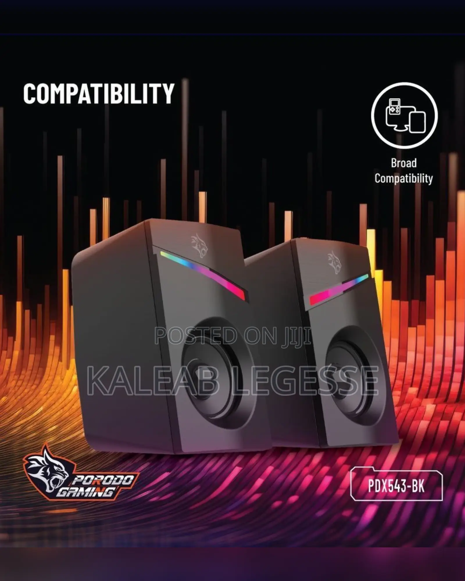 Porodo Gaming Stereo Speakers