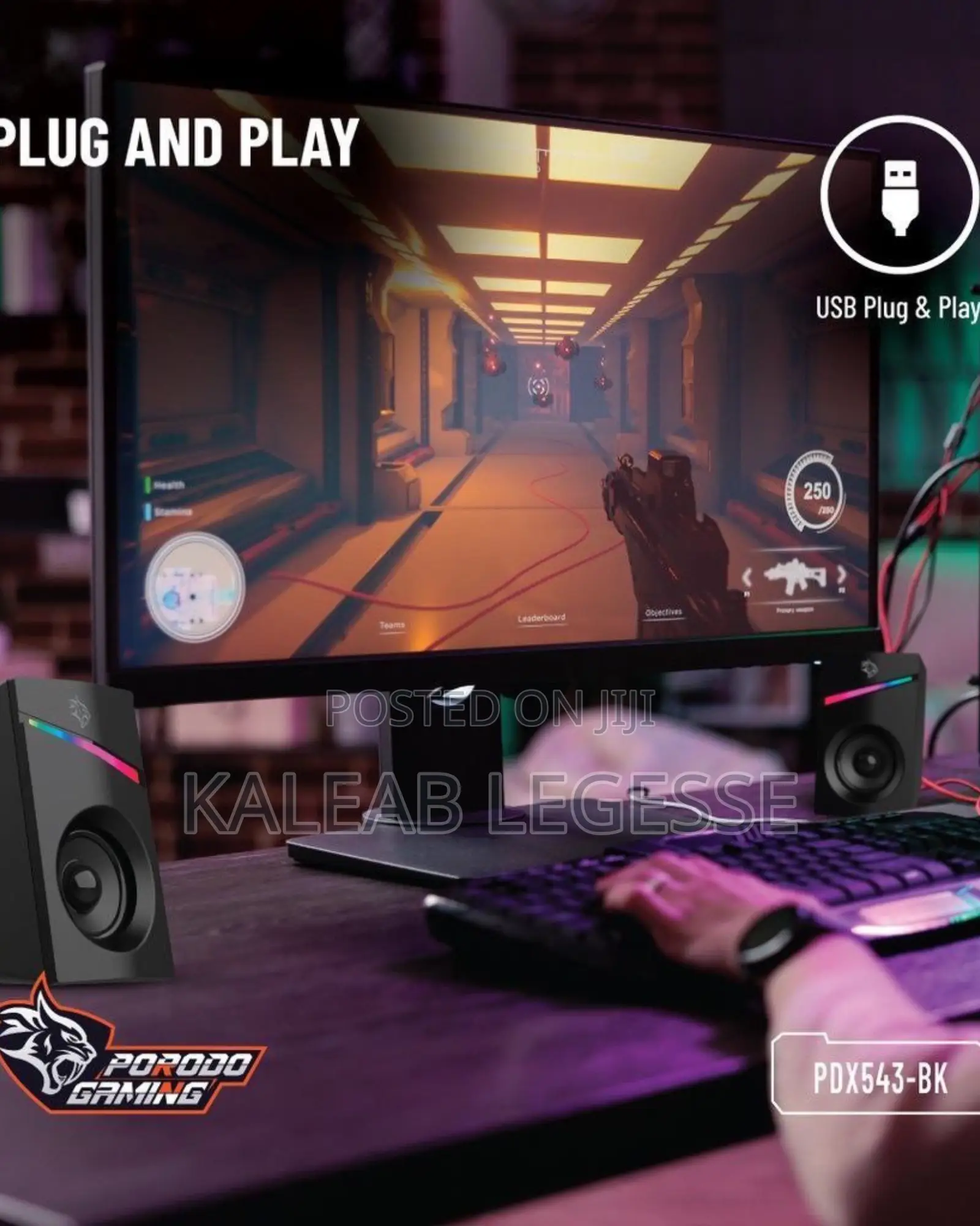 Porodo Gaming Stereo Speakers