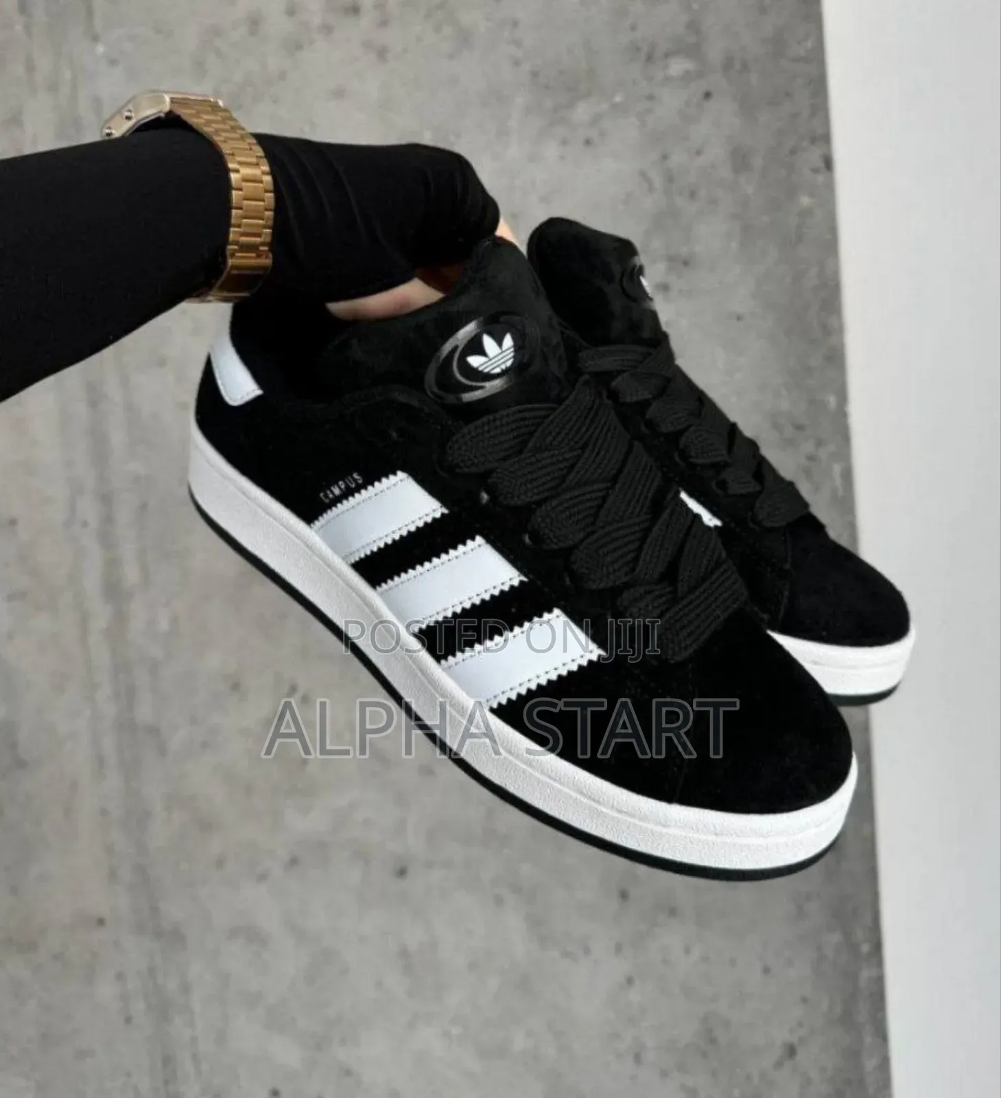 Adidas Campus High Quality Black # White Shoes for You