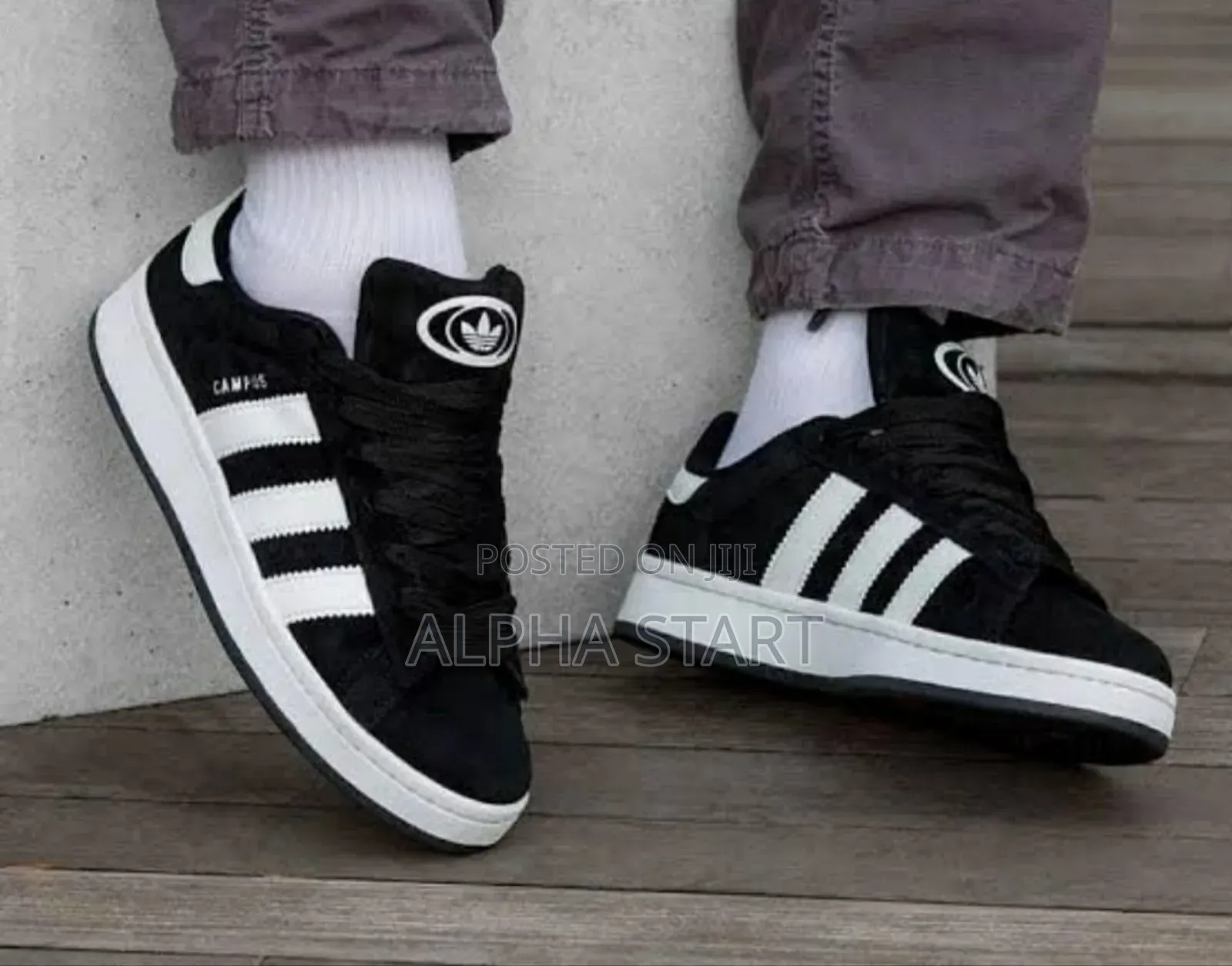 Adidas Campus High Quality Black # White Shoes for You