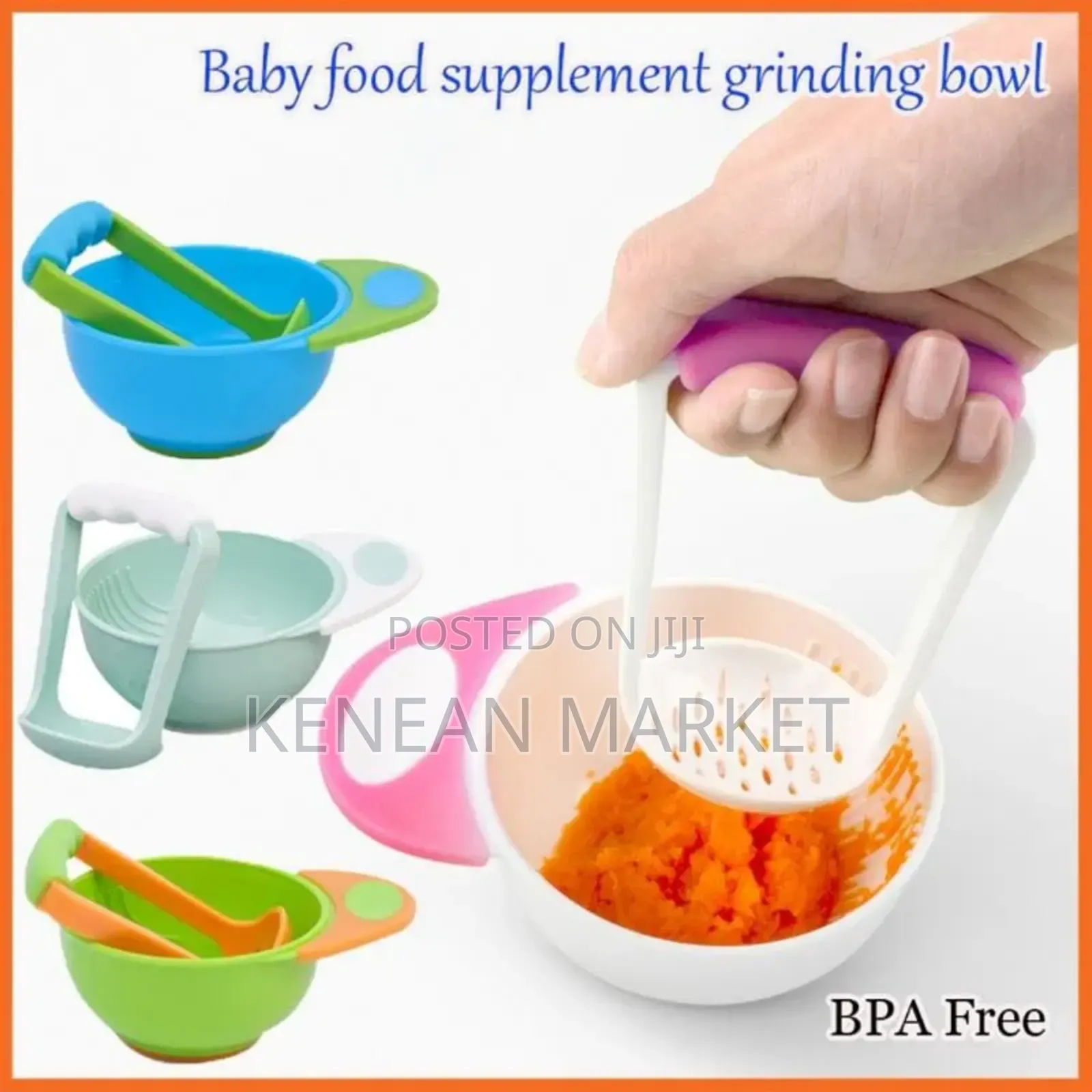 Food Masher and Bowel የምግብ መዳመጫ