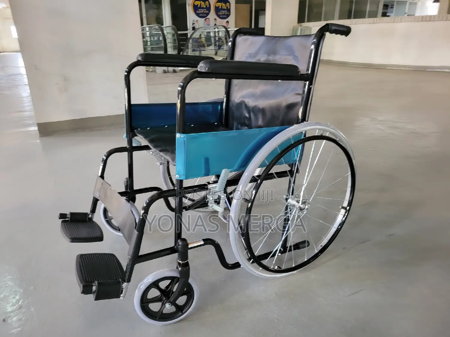 Wheelchair咚ዊልቼር፡Durable, Waterproof, Easy to Wipe and Clean.