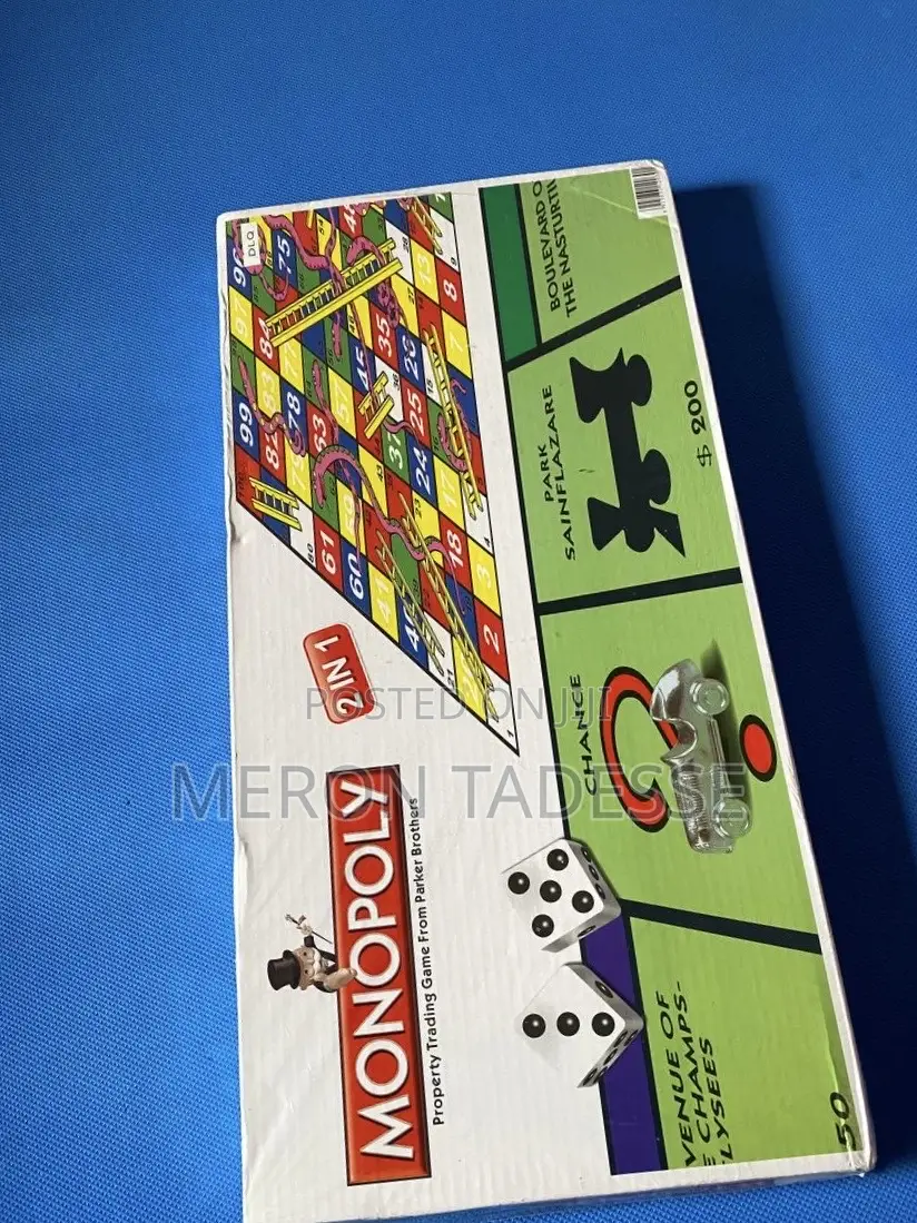 Don't Miss Out ! Monopoly + Snakes Ladders Game Set