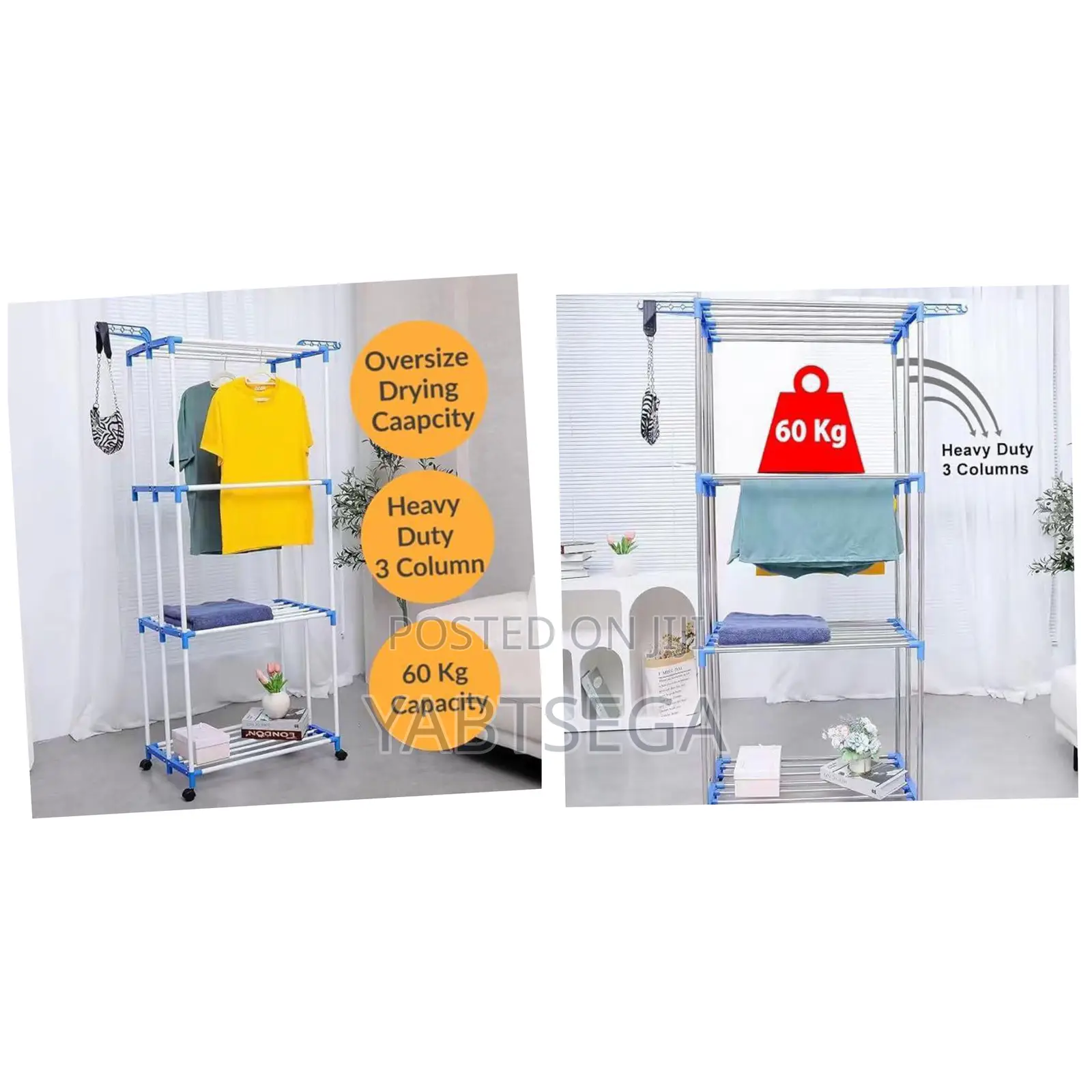 4-Tier Clothes Drying Rack (Hanger)