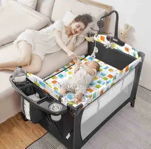የልጆች አልጋ Deluxe Baby Bedside Crib