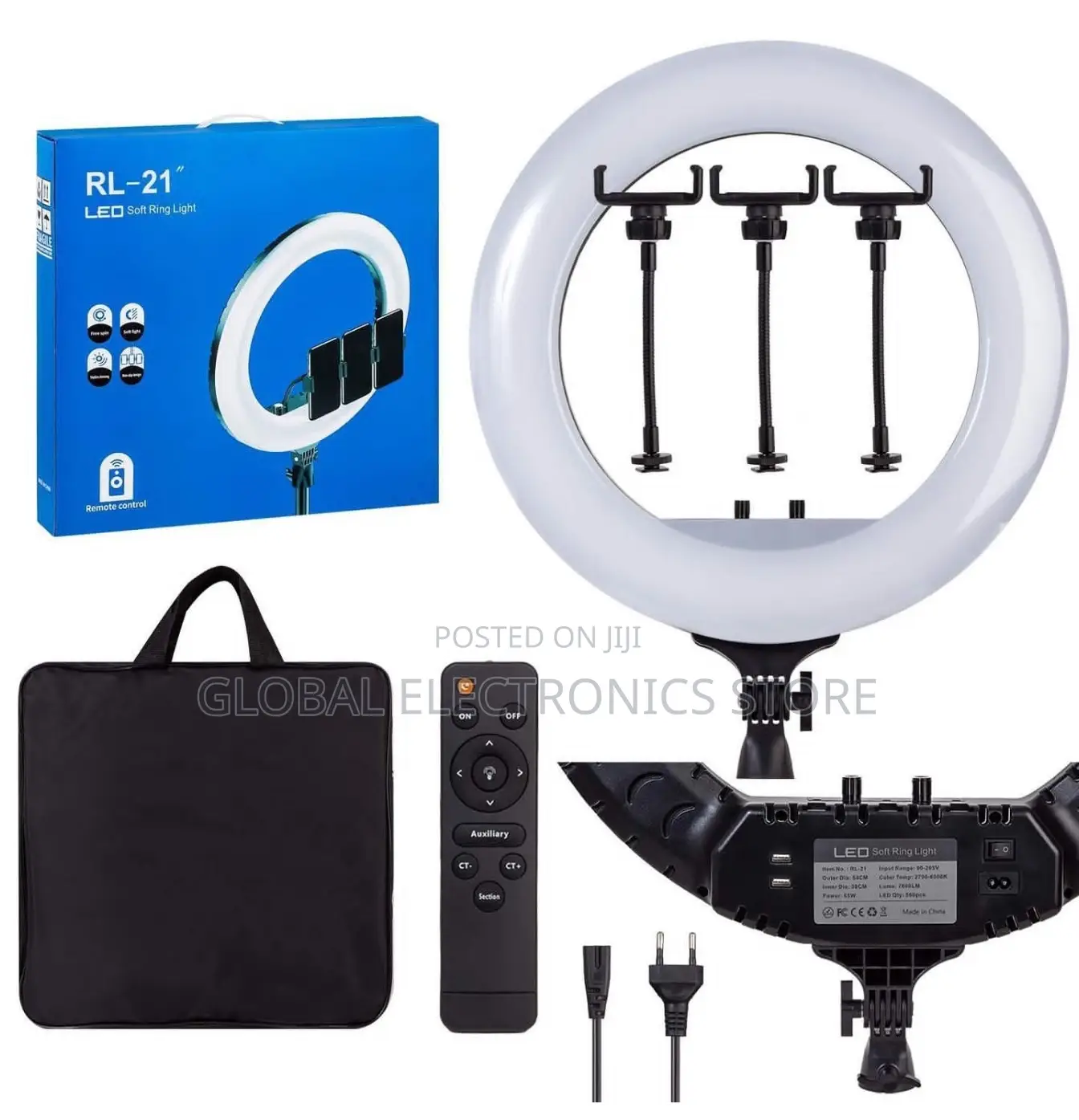 54CM 65 Watt Dimmable LED Ring Light Full Kit