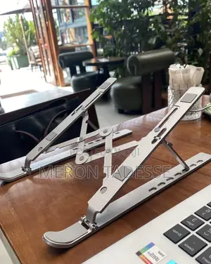 Photo - ታጣፊ የብረት ላፕቶፕ ማስቀመጫ Steel Foldable Laptop Stand