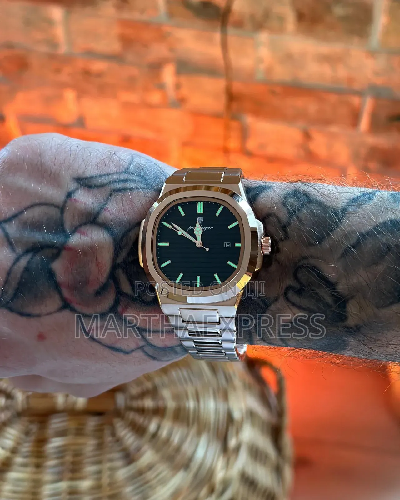 Poedagar Luxury Stainless Steal Wrist Watch