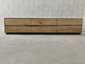 Photo - Tv Stand Finger Jointed Edges Made With Wanza Wood