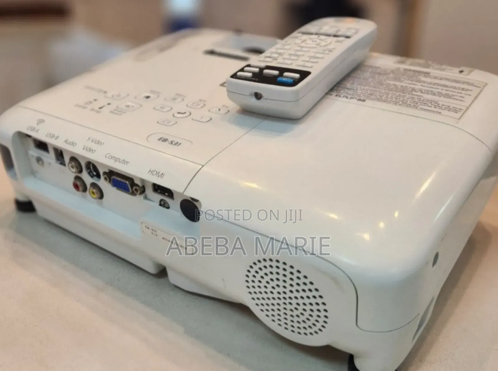New
EPSON Projector
Model Name: EB-S31
Hardware