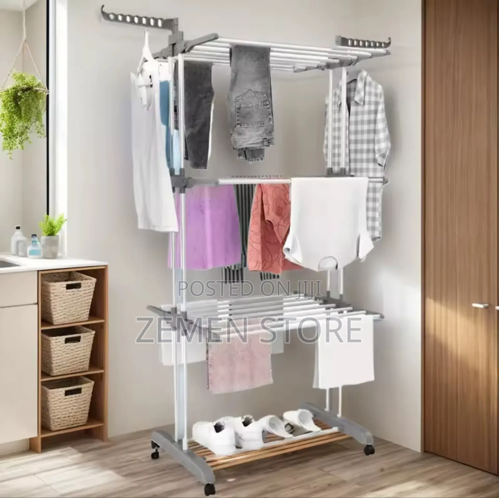 Multifunctional Clothes Drying Rack - Space-Saving Sturdy
