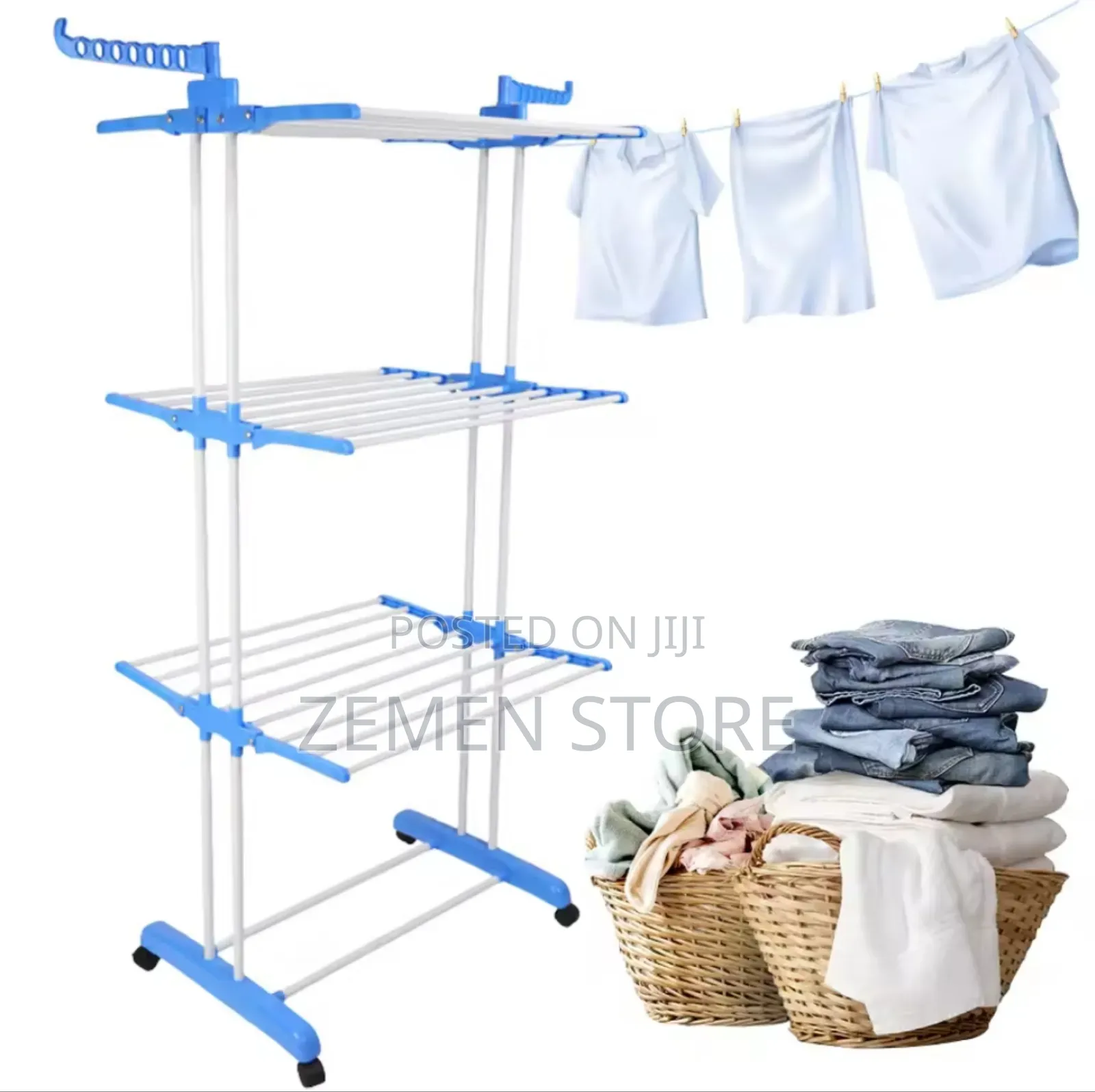 Multifunctional Clothes Drying Rack - Space-Saving Sturdy