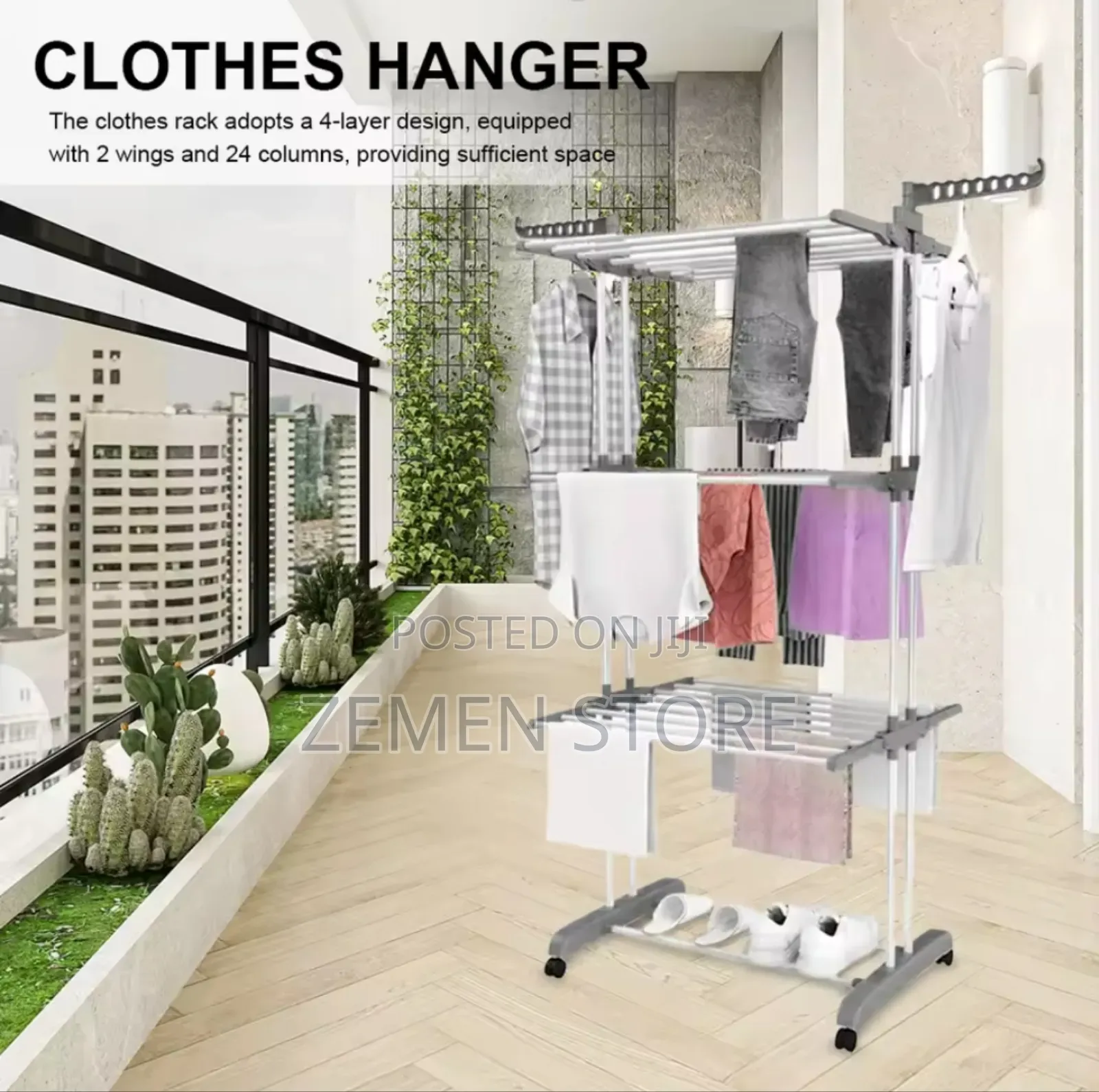 Multifunctional Clothes Drying Rack - Space-Saving Sturdy