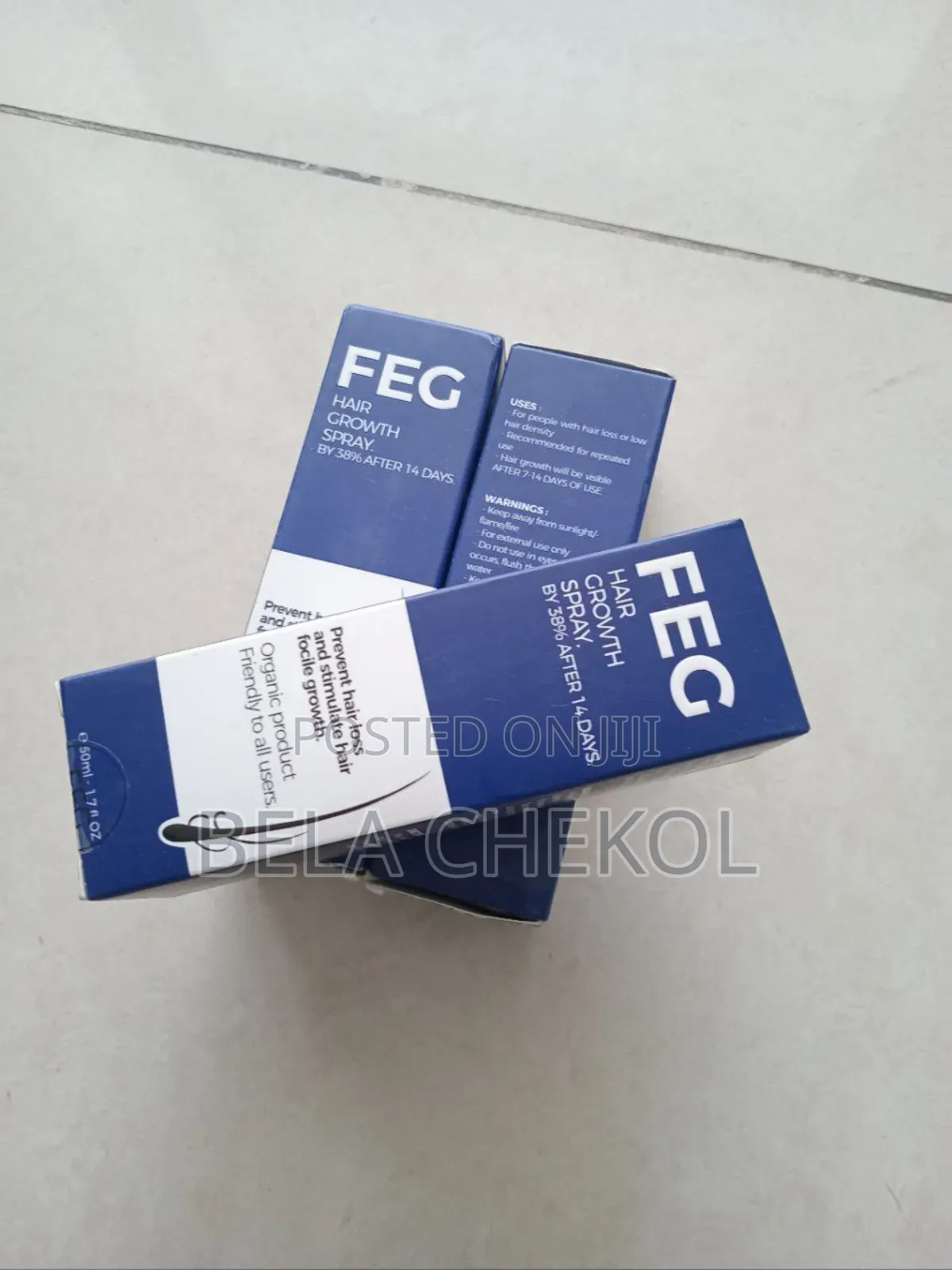 FEG Hair Growth 14 Days Change