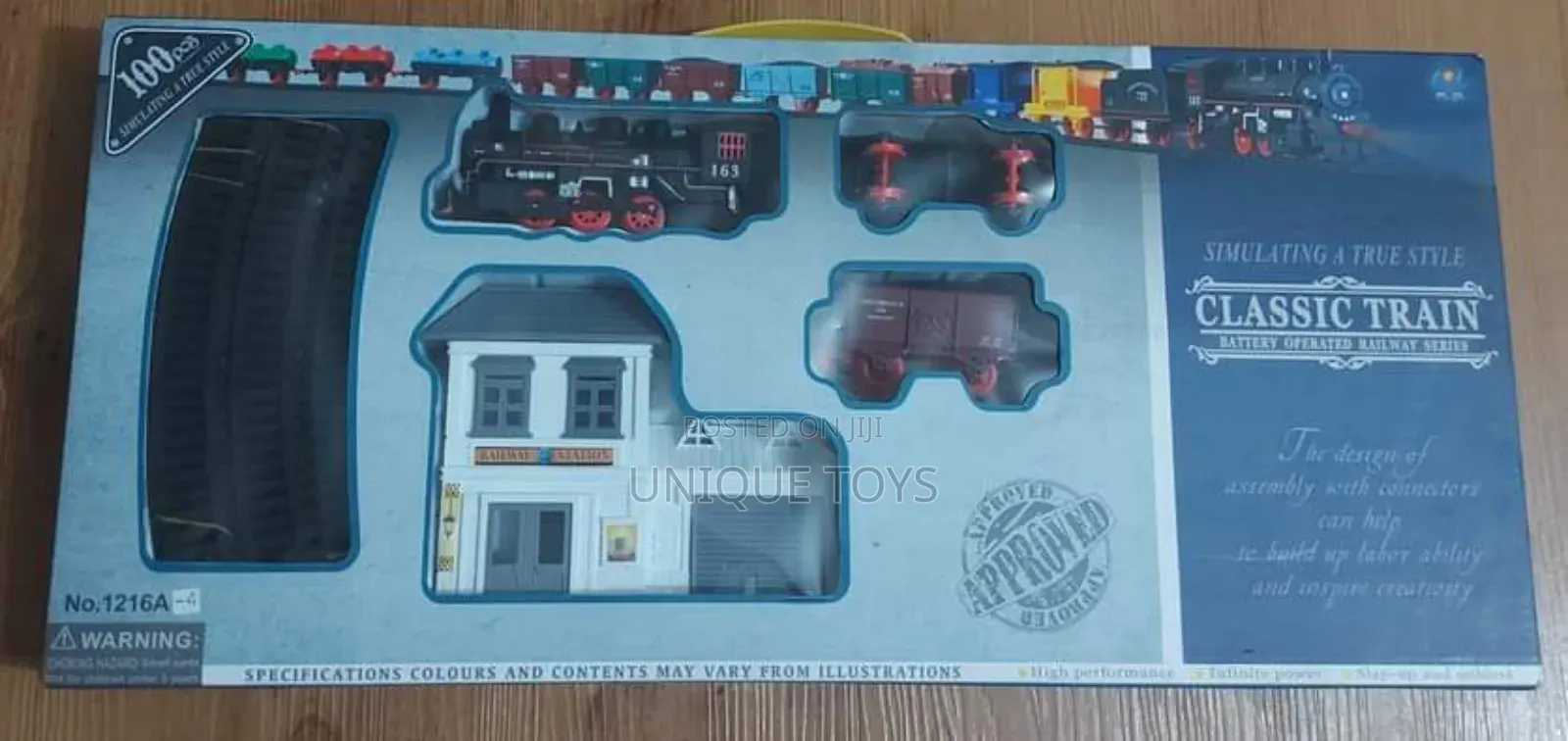 Classic Railway Series Train Set, 100 PCS