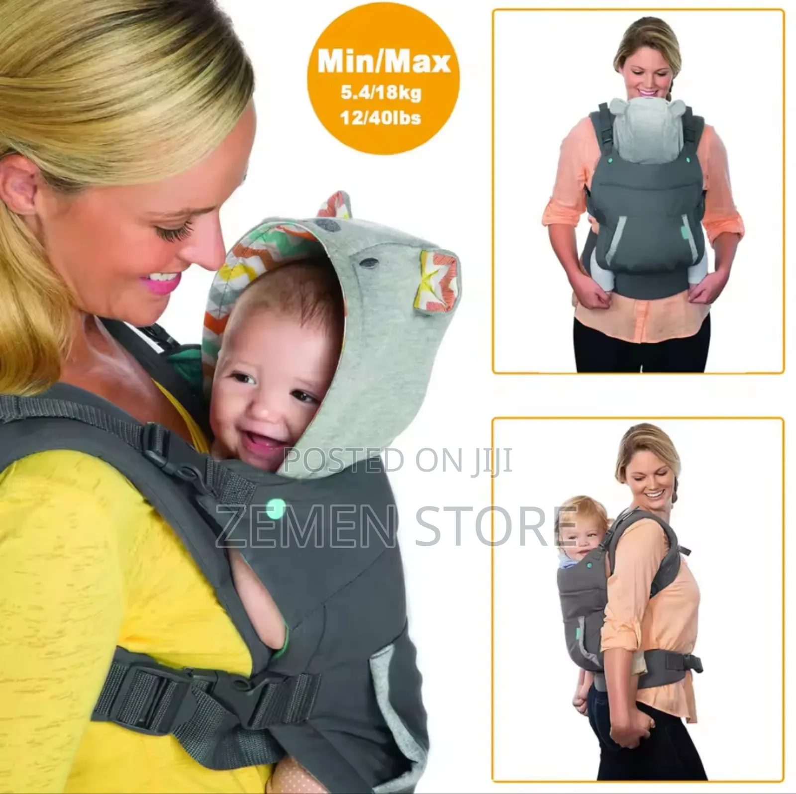 Infantino Cuddle Up Baby Carrier - Ergonomic Stylish