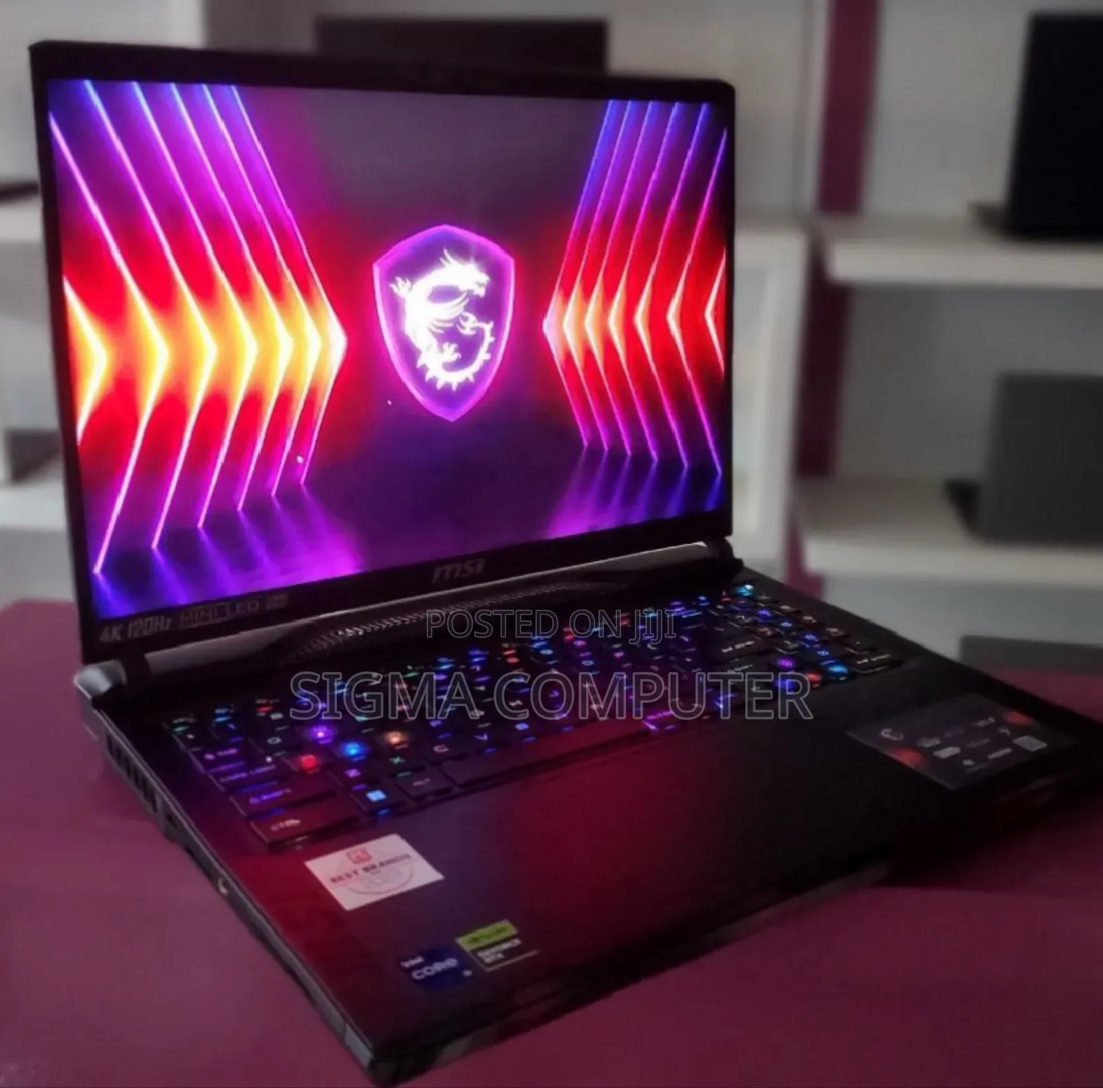 New Laptop MSI GE66 Raider 10SGS 64GB Intel Core I9 SSD 2T