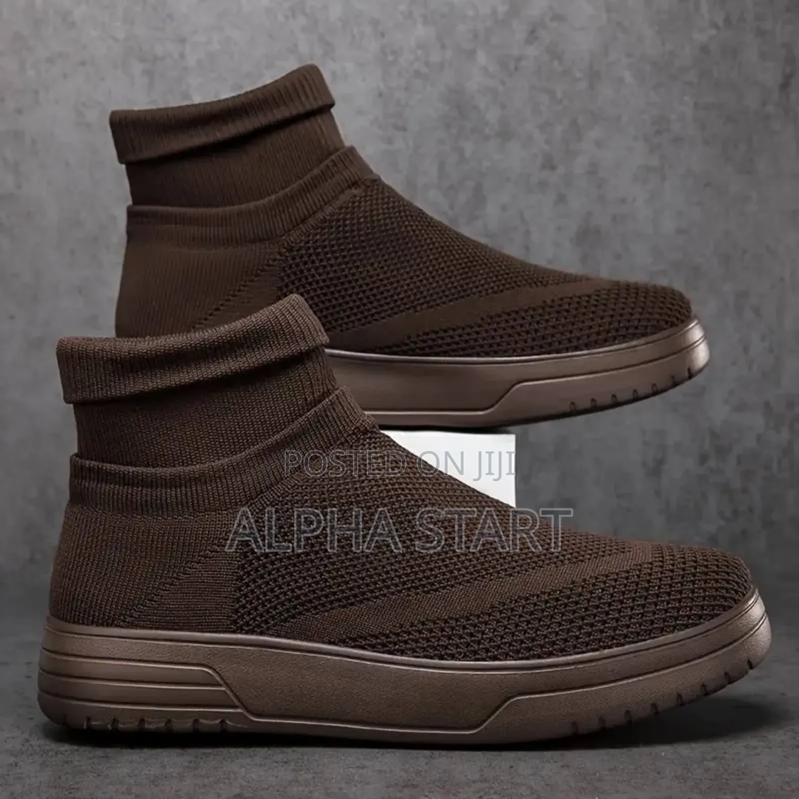 Men’S Minimalist Slip-on Sock Sneaker ‘Dark Brown’ Shoes