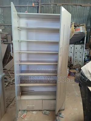 ላምኔት ጫማ መደርደሪያ 90*180 ከሁለት መሳቢያ ጋር