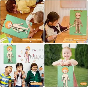 5-in-1 Human Body Magnetic Puzzle, 90 PCS