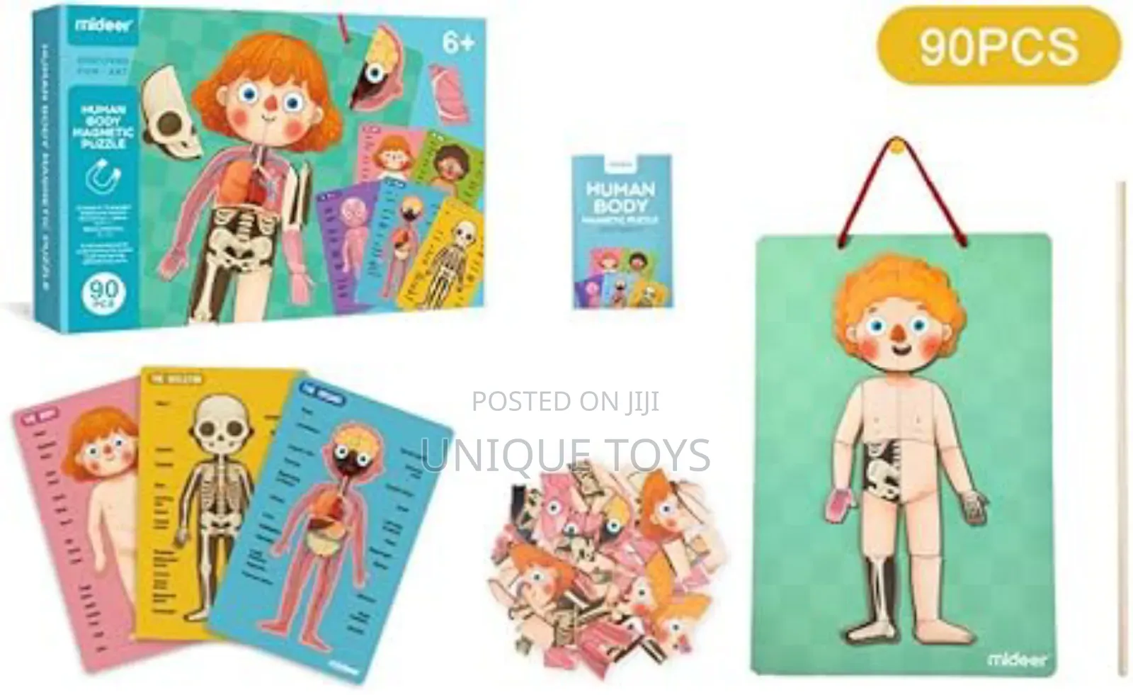 5-in-1 Human Body Magnetic Puzzle, 90 PCS