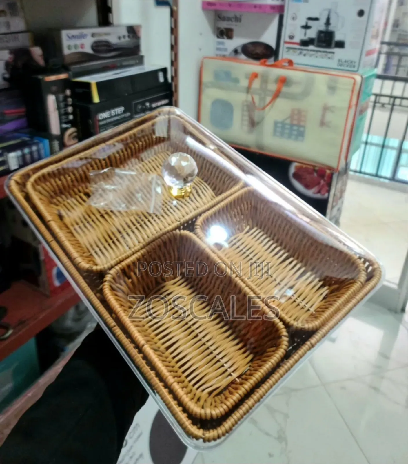 2 In1 Industrial Wood Serving Tray