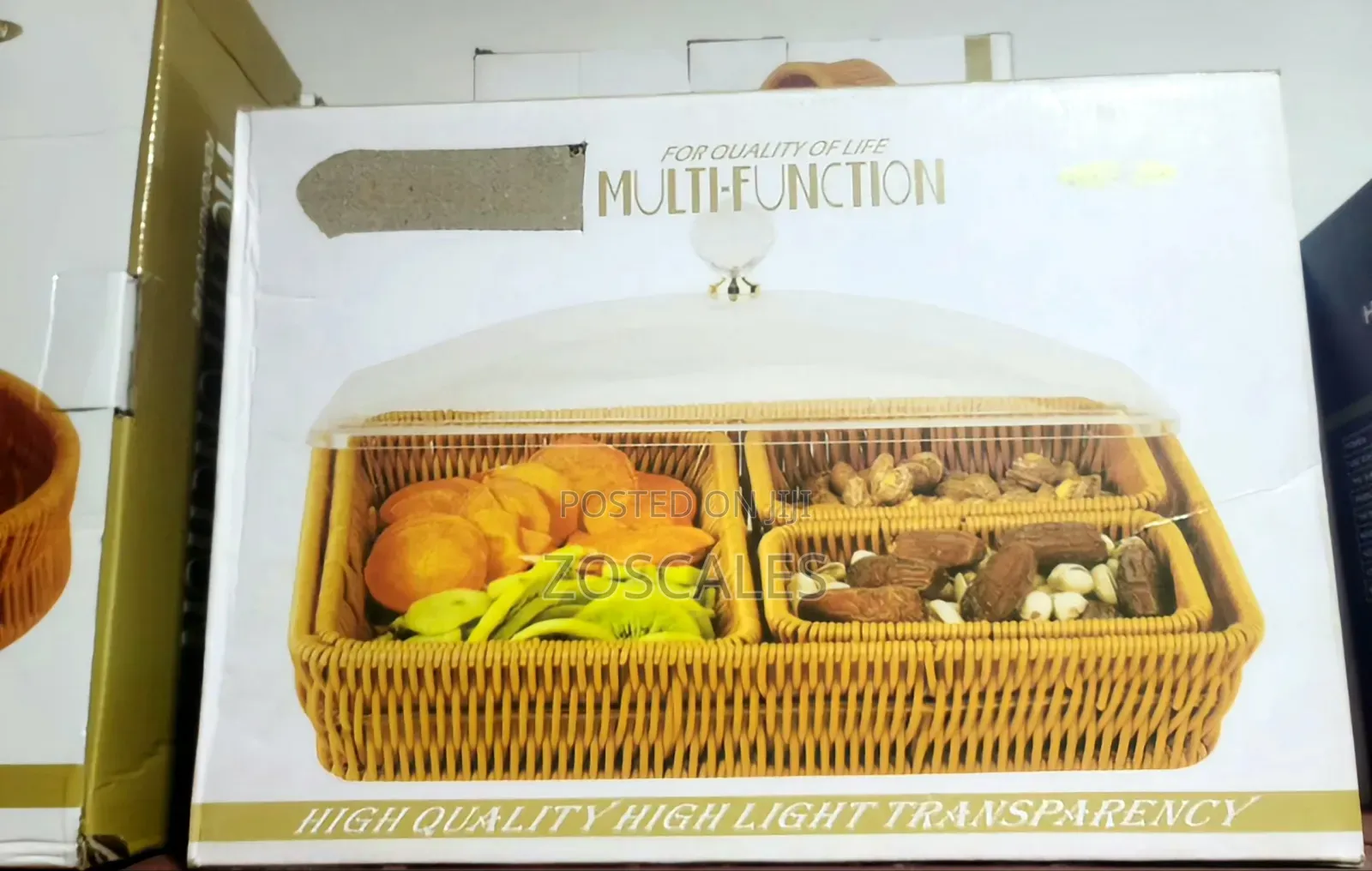 2 In1 Industrial Wood Serving Tray